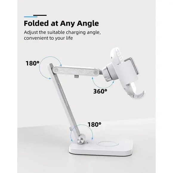 Wireless Charger Stand for Z Fold 7/6/5/4/3, Aluminium Alloy Charging Station [3 - Picture 4 of 6